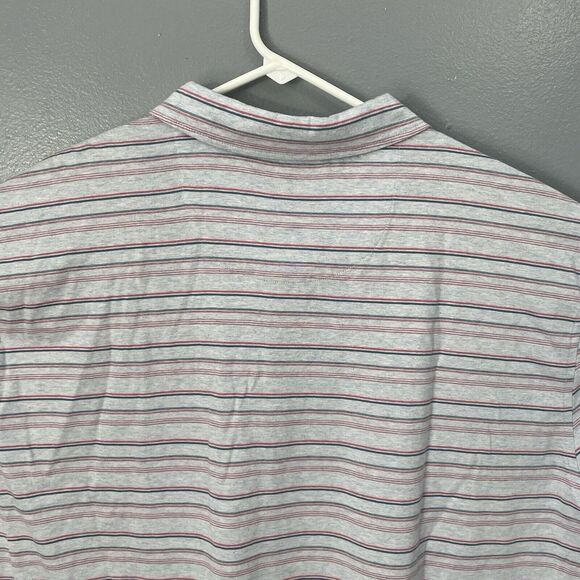NWT JOS A BANK Reserve Traditional Fit Shirt 2XL Gray Striped Collar Cotton Polo - Picture 10 of 13